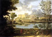 Nicolas Poussin Paysage par temps calme oil on canvas